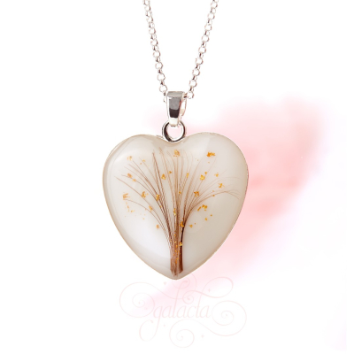 Heart-Shaped Breastmilk Pendant With Hair Art | Personalized Jewelry for Mothers