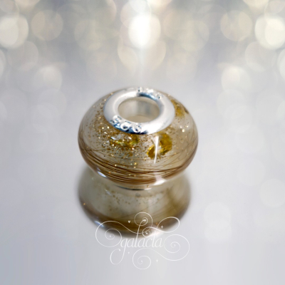 Gold Pandora-style Breast Milk Bead: Unique, Personalized Jewelry Keepsake