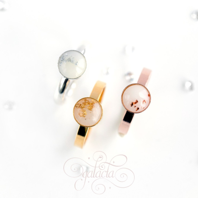 Stackable Breastmilk Cabochon Ring | Unique Jewelry for Mothers