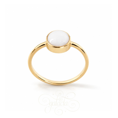 Breastmilk Ring With Round Stone | Jewelry for Mothers