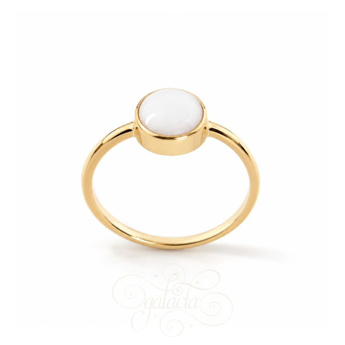 Breastmilk Ring With Round Stone | Jewelry for Mothers