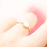 Breastmilk Ring With Round Stone | Jewelry for Mothers