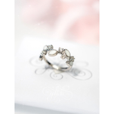 Dainty branch breastmilk ring – keepsake jewelry