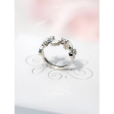 Dainty branch breastmilk ring – keepsake jewelry