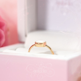 Breastmilk Ring With Round Stone | Jewelry for Mothers