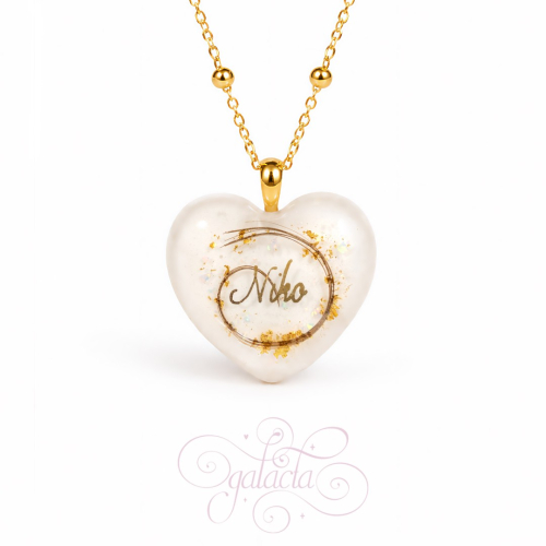 Heart-Shaped Pendant with Breast Milk and Baby's Hair: Customizable Keepsake