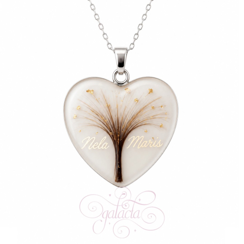 Heart-Shaped Breastmilk Pendant With Hair Art | Personalized Jewelry for Mothers