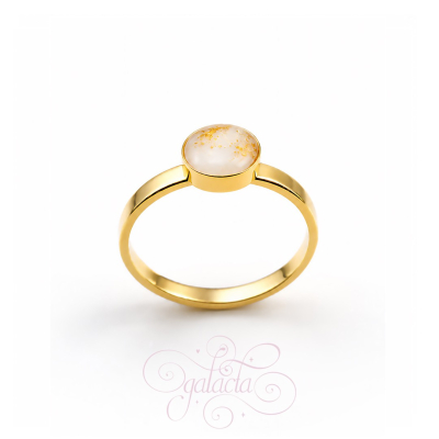 Stackable Breastmilk Cabochon Ring | Unique Jewelry for Mothers