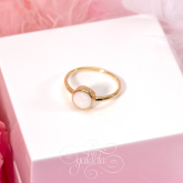 Breastmilk Ring With Round Stone | Jewelry for Mothers