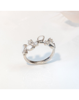 Dainty branch breastmilk ring – keepsake jewelry