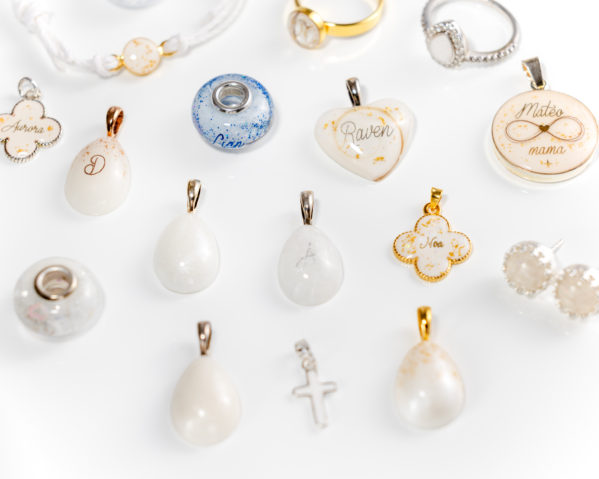 Galacta breastmilk jewelry – selected designs